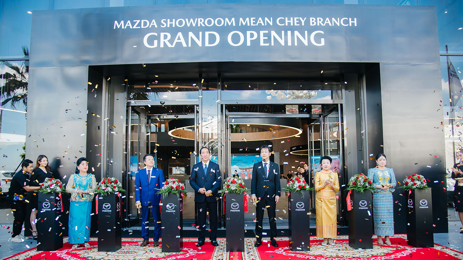 MAZDA NEWEST SHOWROOM OFFICIALLY OPENED ALONG HUN SEN BOULEVARD.